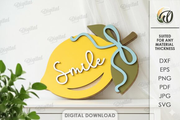 Brighten Your Space with Lemon Wall Decor Laser Cut