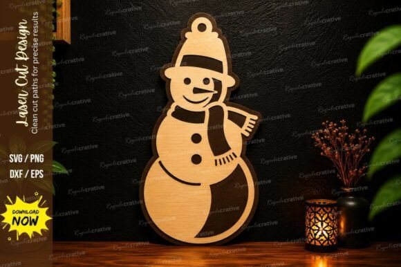 Create Festive Magic with This Snowman Ornament Design