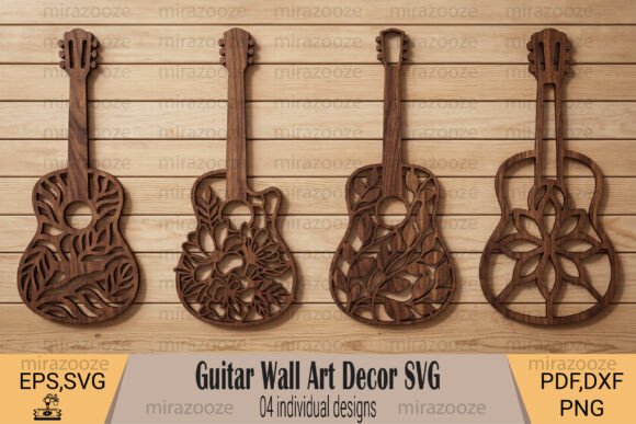 Guitar Wall Art Decor SVG: Creative Music-Inspired Designs