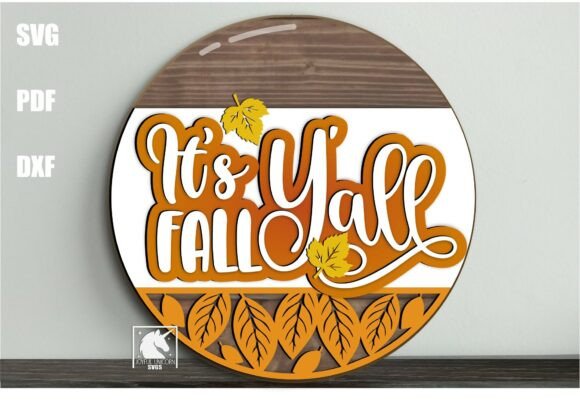 It's Fall Y'all Round Door Hanger SVG: A Crafting Guide