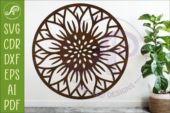 Sunflower Flower Wall Art SVG Sign