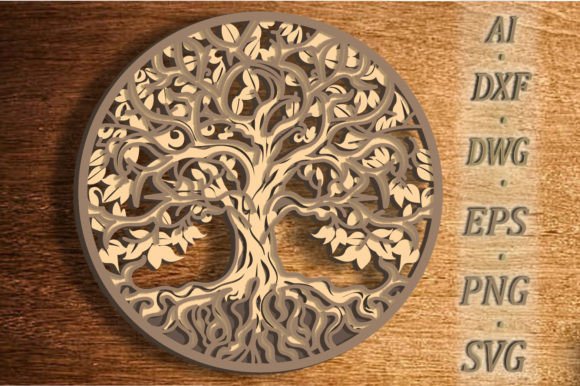 Tree of Life Svg: Autumn Multilayer Design
