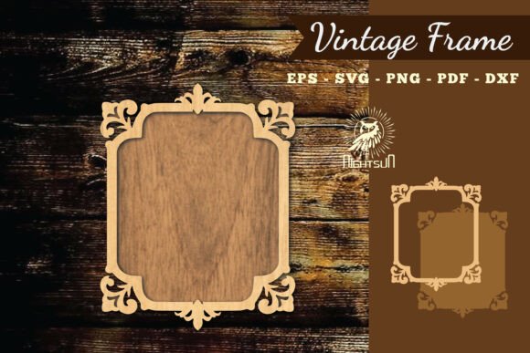 Vintage Lasercut Frame SVG 2: Elegant Design Frames